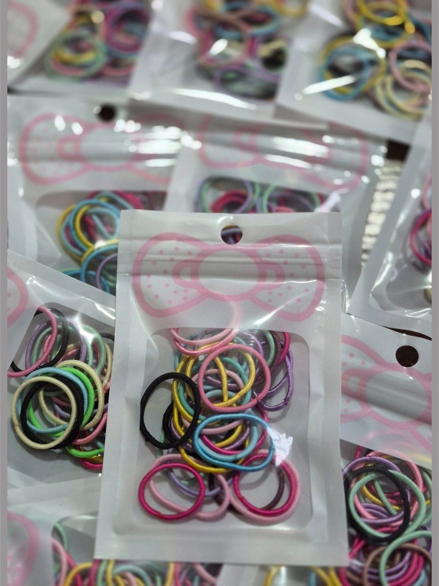 30 Mixed Elastine Bobbles Hair Bands £1
