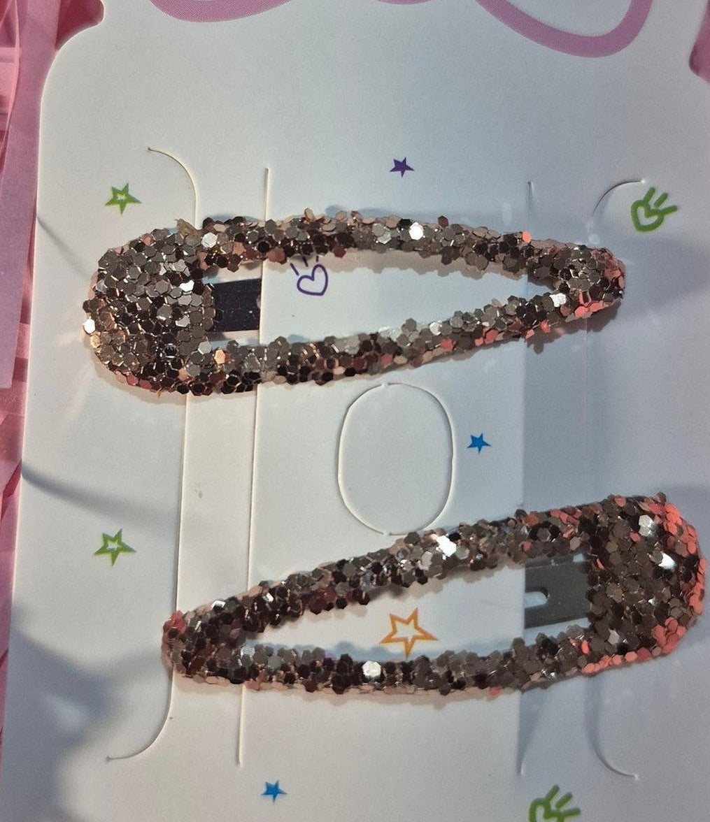 Rose gold hair clips