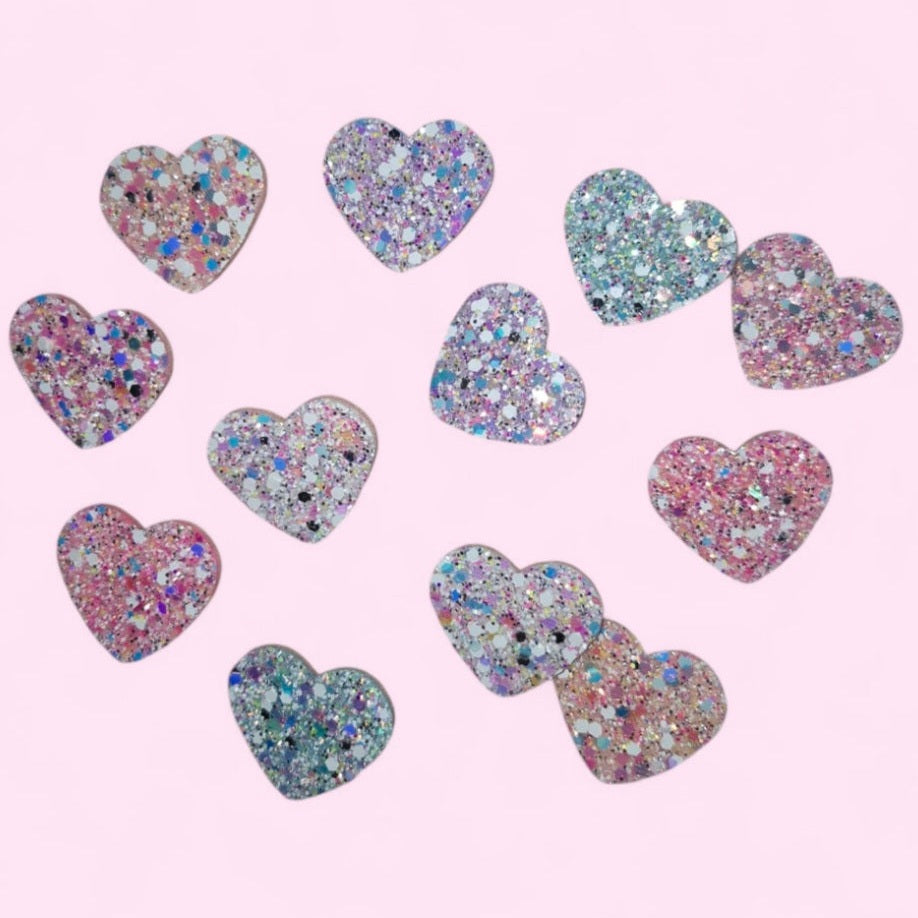 Heart hair clips