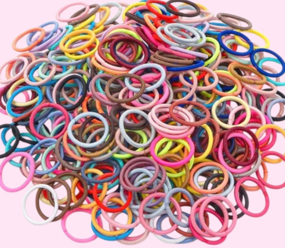 Colourful hair bobbles 