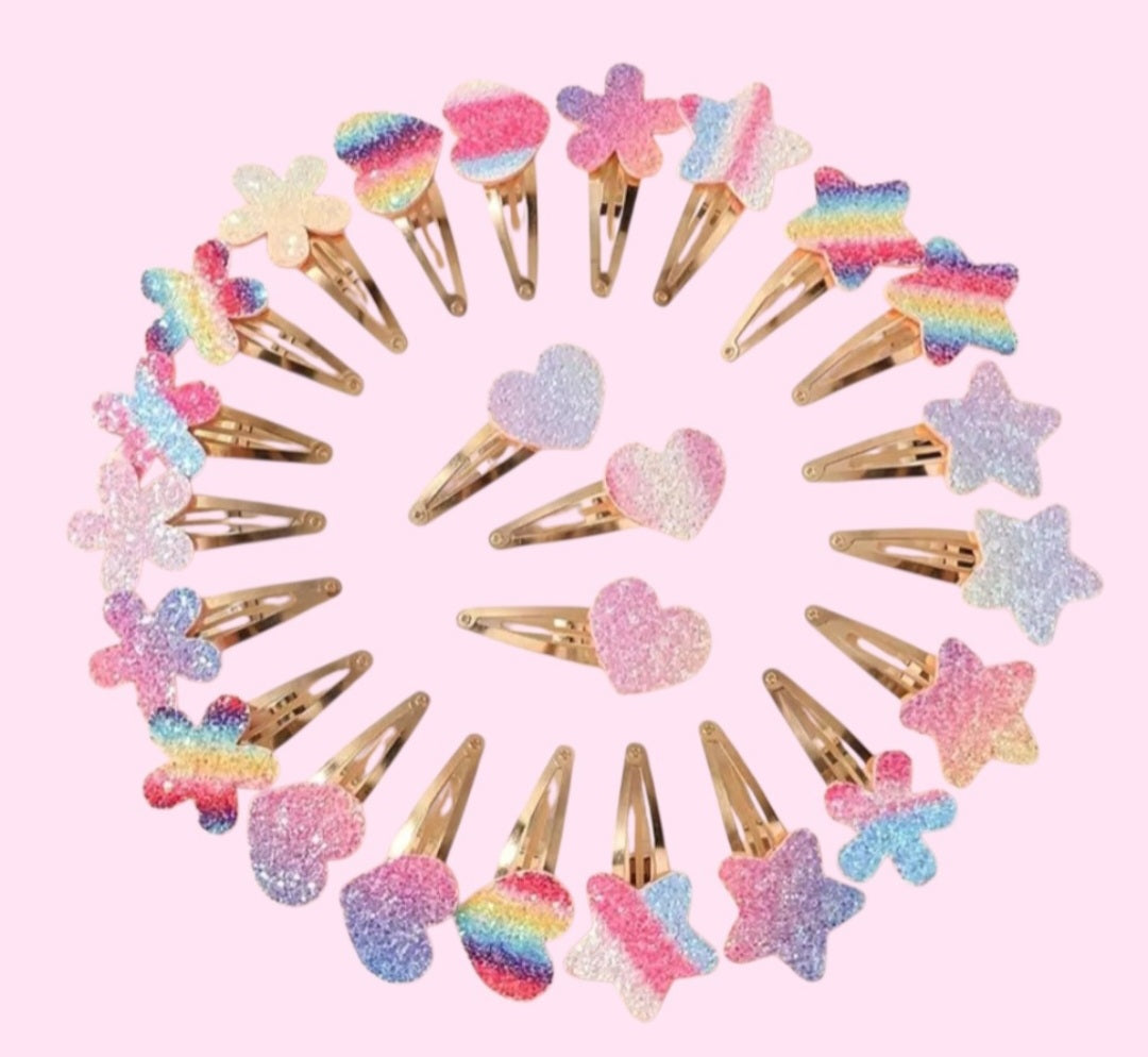 Sassy Elegantia Sparkly Hair Clips