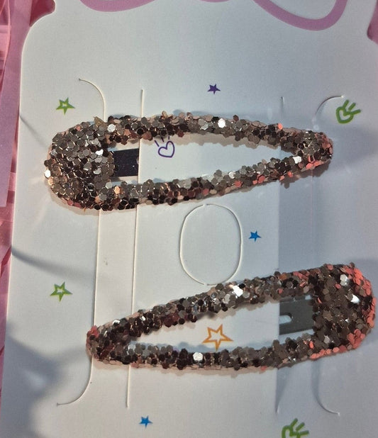 Rose gold hair clips 