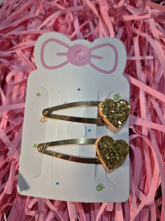 Gold Glitter Clip 