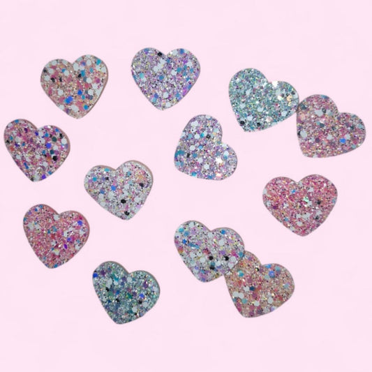 Heart hair clips 